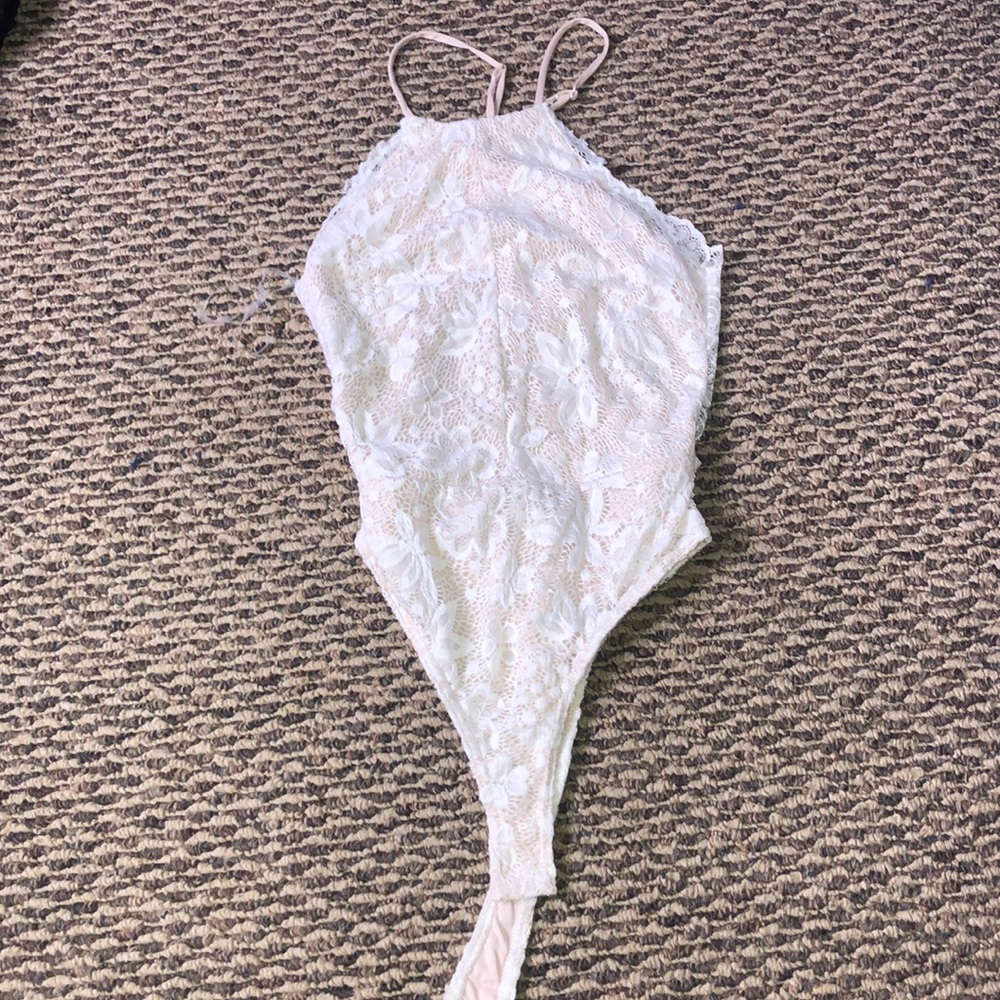 White Lace Bodysuit